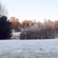 El lago congelado.