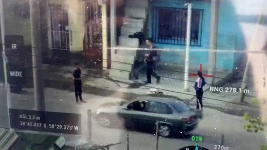 Las imágenes captadas con un drone. 