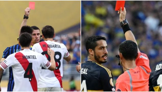 Boca y River expulsiones