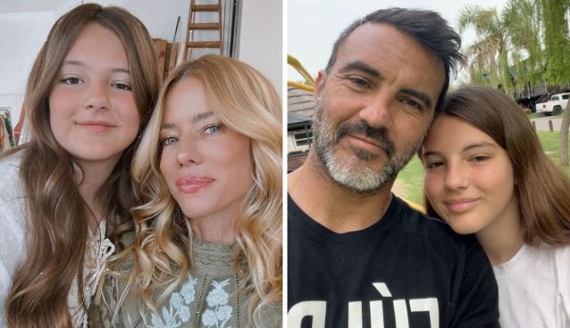 Nicole Neumann, Fabián Cubero, Sienna Cubero