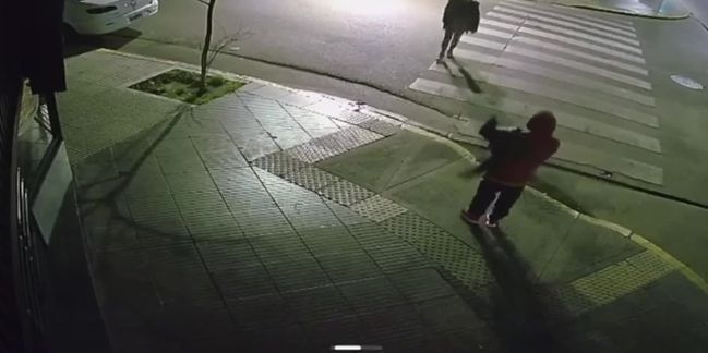 Magdalena Angarola discutiendo con su pareja
