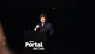 20250705 Javier Milei en la iglesia Portal del Cielo, en Chaco