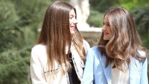 La princesa Leonor y su hermana, la infanta Sofía