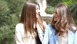 La princesa Leonor y su hermana, la infanta Sofía
