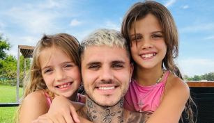Mauro Icardi y sus hijas