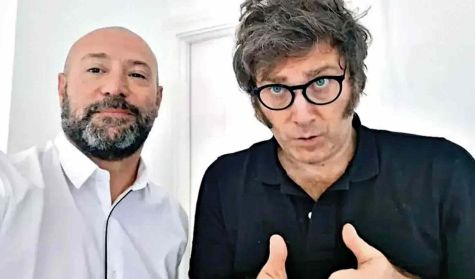 Diego Spagnuolo y Javier Milei