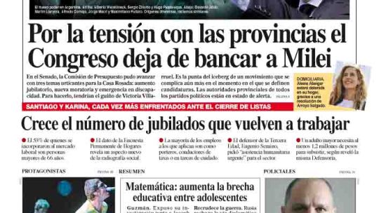 La tapa del Diario PERFIL del sábado 5 de julio de 2025