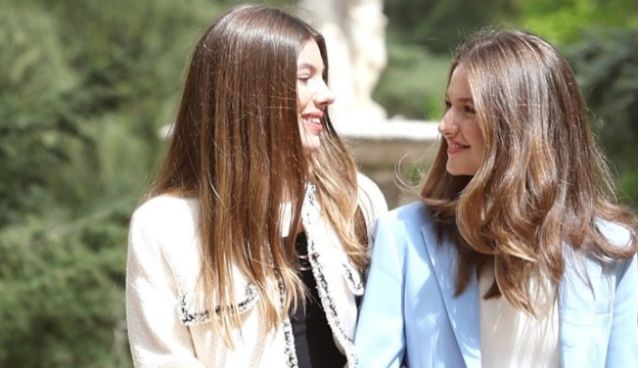 La princesa Leonor y su hermana, la infanta Sofía