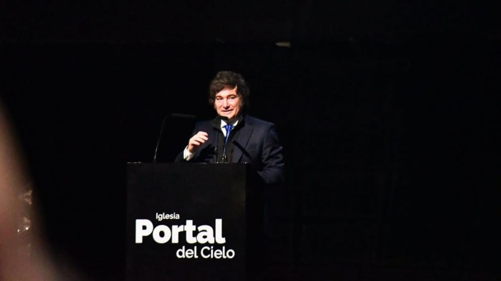 20250705 Javier Milei en la iglesia Portal del Cielo, en Chaco