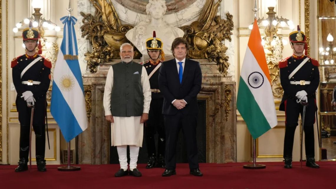 Modi y Milei prometen impulsar el comercio luego de que Casa Rosada palabra