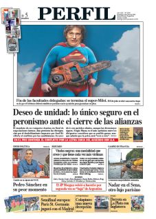 La tapa del Diario PERFIL del domingo 6 de julio de 2025