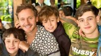 Benjamín Vicuña y sus hijos