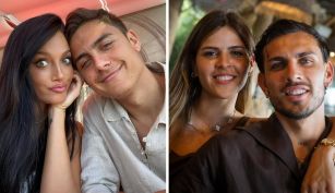 Oriana Sabatini, Paulo Dybala, Leandro Paredes, Camila Galante