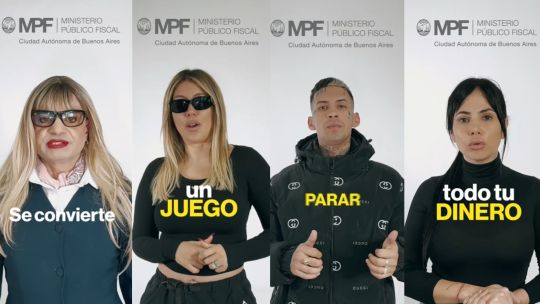 Wanda Nara, L‑Gante y otros influencers grabaron videos para prevenir sobre apuestas ilegales