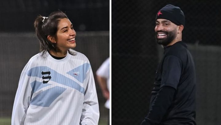 María Becerra sorprendió a todos al jugar un divertido picado con el reguetonero Arcángel