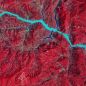 Vista aérea de la presa de Las Tres Gargantas desde el satélite Landsat 8 de la NASA