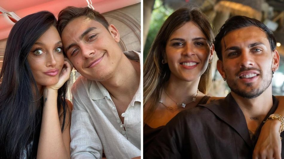 Oriana Sabatini, Paulo Dybala, Leandro Paredes, Camila Galante