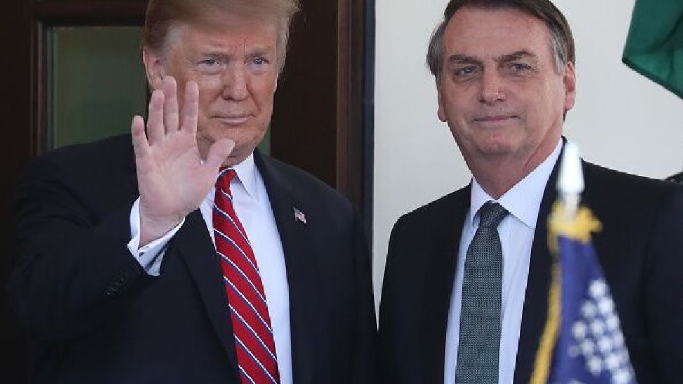 President Trump Holds Joint Press Conference With Brazilian President Bolsonaro
