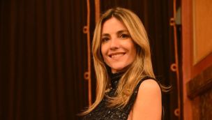 María Belén Ludueña en la gala a beneficio del Hospital Gutiérrez