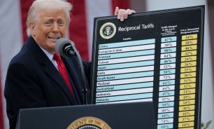 President Trump Holds "Make America Wealthy Again Event" In White House Rose Garden