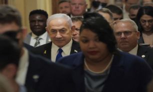 El primer ministro israelí, Benjamin Netanyahu, durante un encuentro en el Capitolio