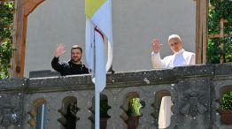 El papa León XIV celebró la primera misa "verde" en Castel Gandolfo y recibió a Volodimir Zelensky