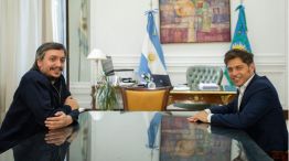 Máximo Kirchner y Axel Kicillof