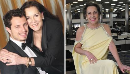 Mónica Gonzaga y su hijo Adriano Sessa