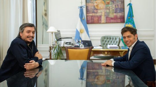 Máximo Kirchner y Axel Kicillof
