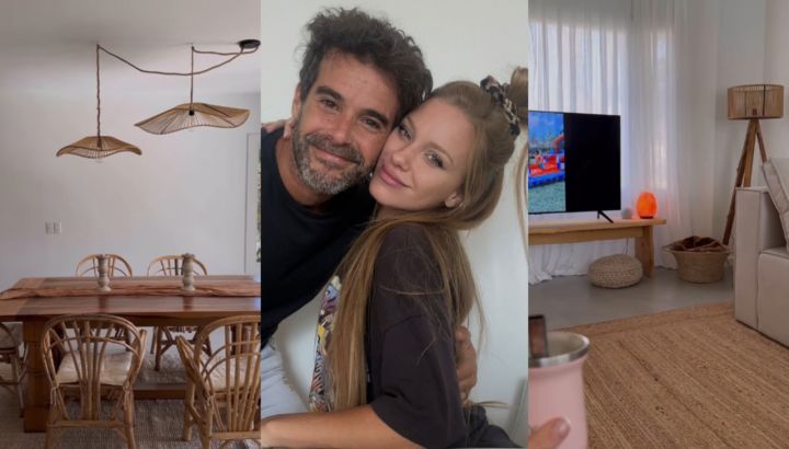 Nicolás Cabré y Rocío Pardo mostraron su nueva casa: estilo rústico, colores neutros y decoración minimalista