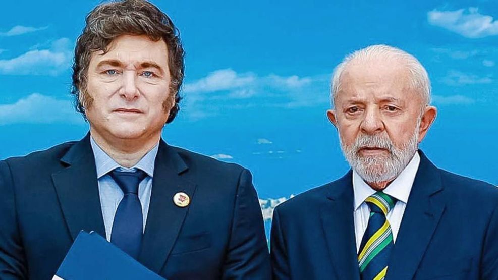 Milei y Lula Da Silva