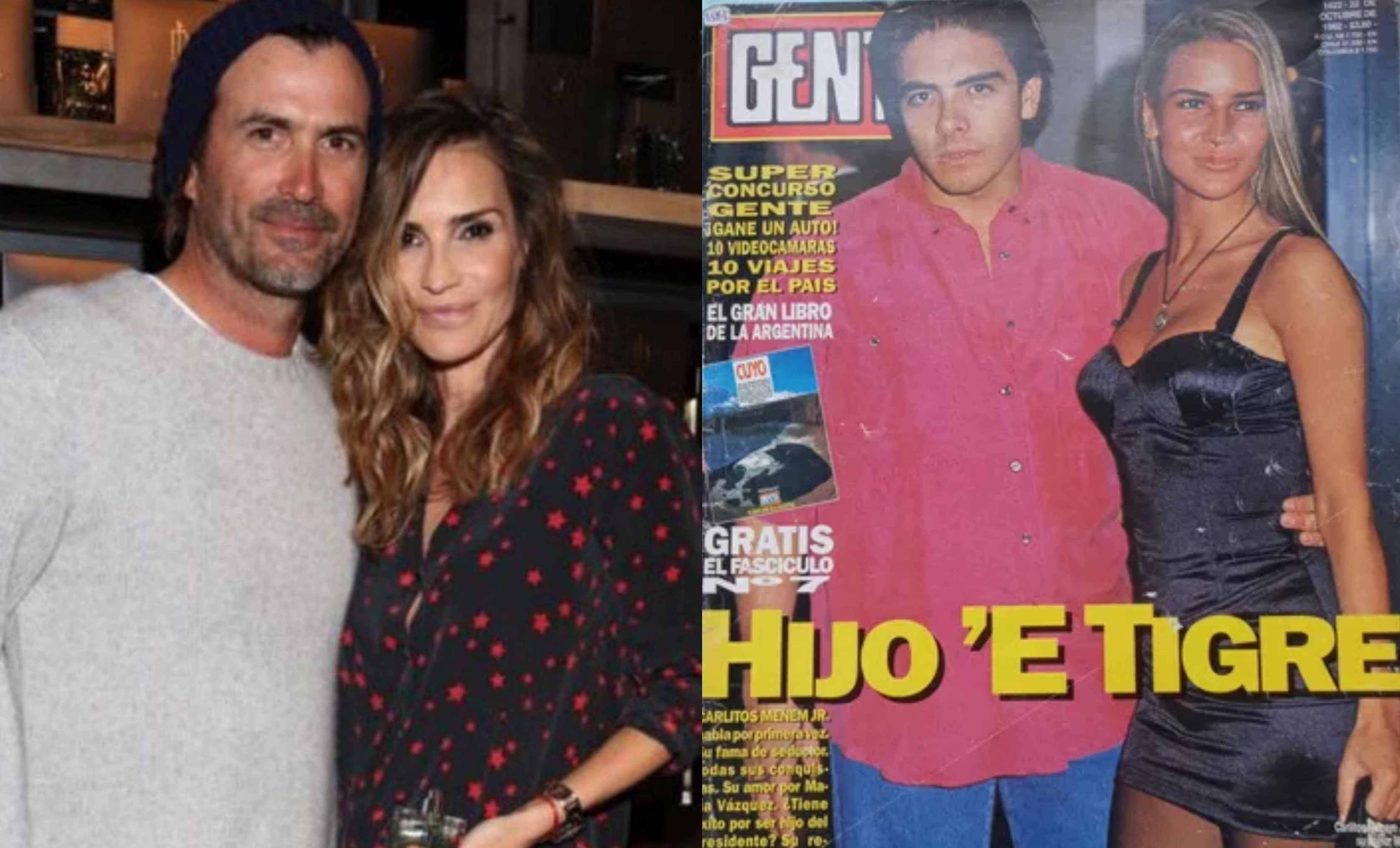 María Vázquez y Adolfito Cambiaso (2024); y con Carlitos Menem (1993).