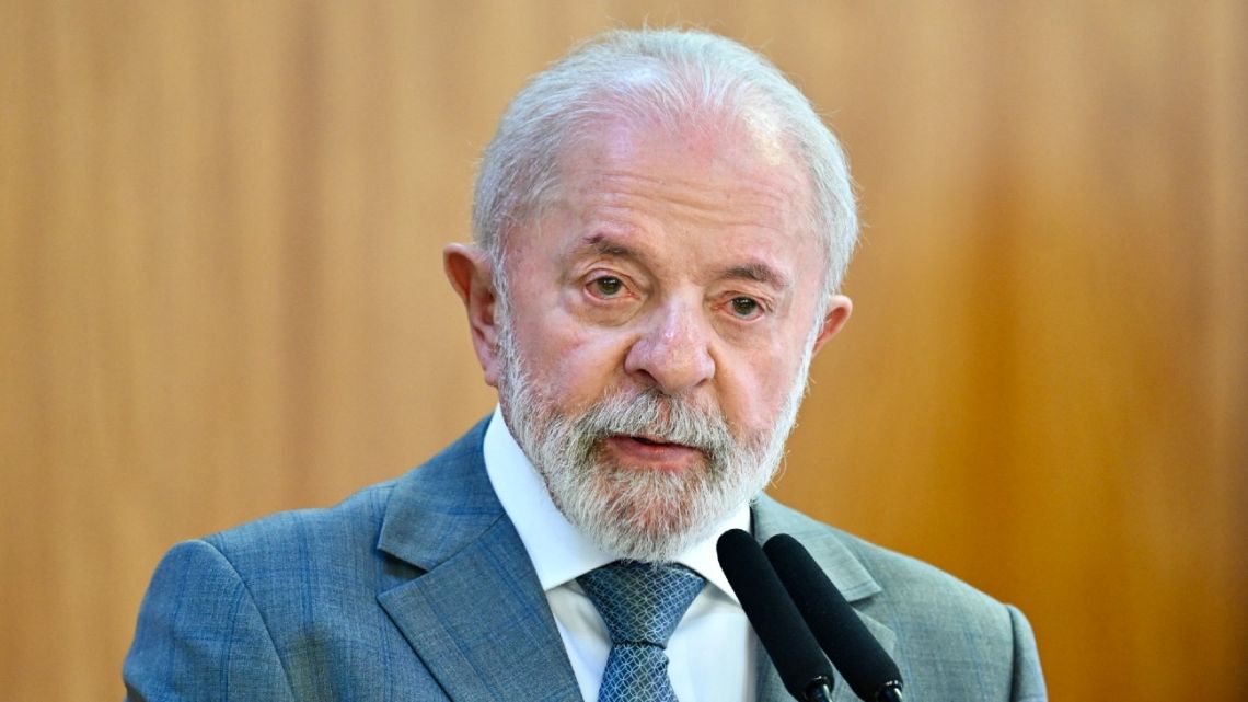 Brazil's President Luiz Inácio Lula da Silva at the Planalto Palace in Brasilia, on July 9, 2025. 