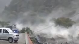 Así fue la impactante avalancha de lodo que destruyó un pueblo en China.