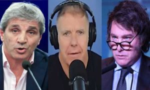 Caputo, Fantino y Milei 20250710