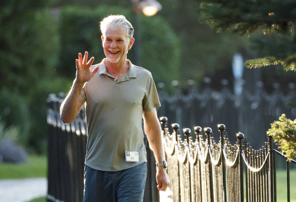Reed Hastings, cofundador de Netflix, en Sun valley 2025.