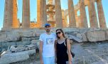 Una por una, las fotos de Celeste Cid y Santiago Korovsky en sus románticas vacaciones en Grecia