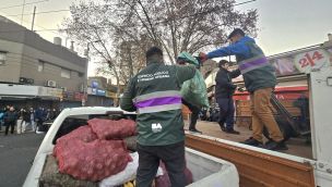 Desalojo de manteros en Liniers