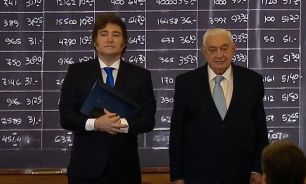 20250710 El presidente Javier Milei dio un discurso en la Bolsa de Comercio de Buenos Aires