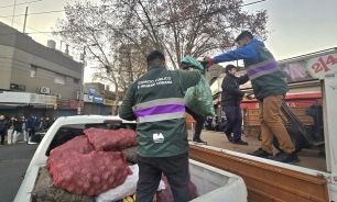 Desalojo de manteros en Liniers