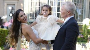 Barby Franco y Fernando Burlando con su hija Sarah