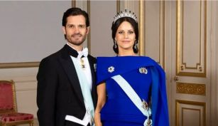 Sofía Hellqvist y Carlos Felipe