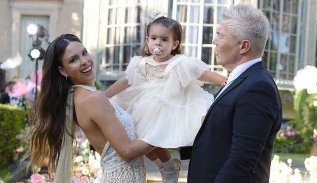 Barby Franco y Fernando Burlando con su hija Sarah