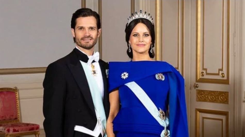 Sofía Hellqvist y Carlos Felipe