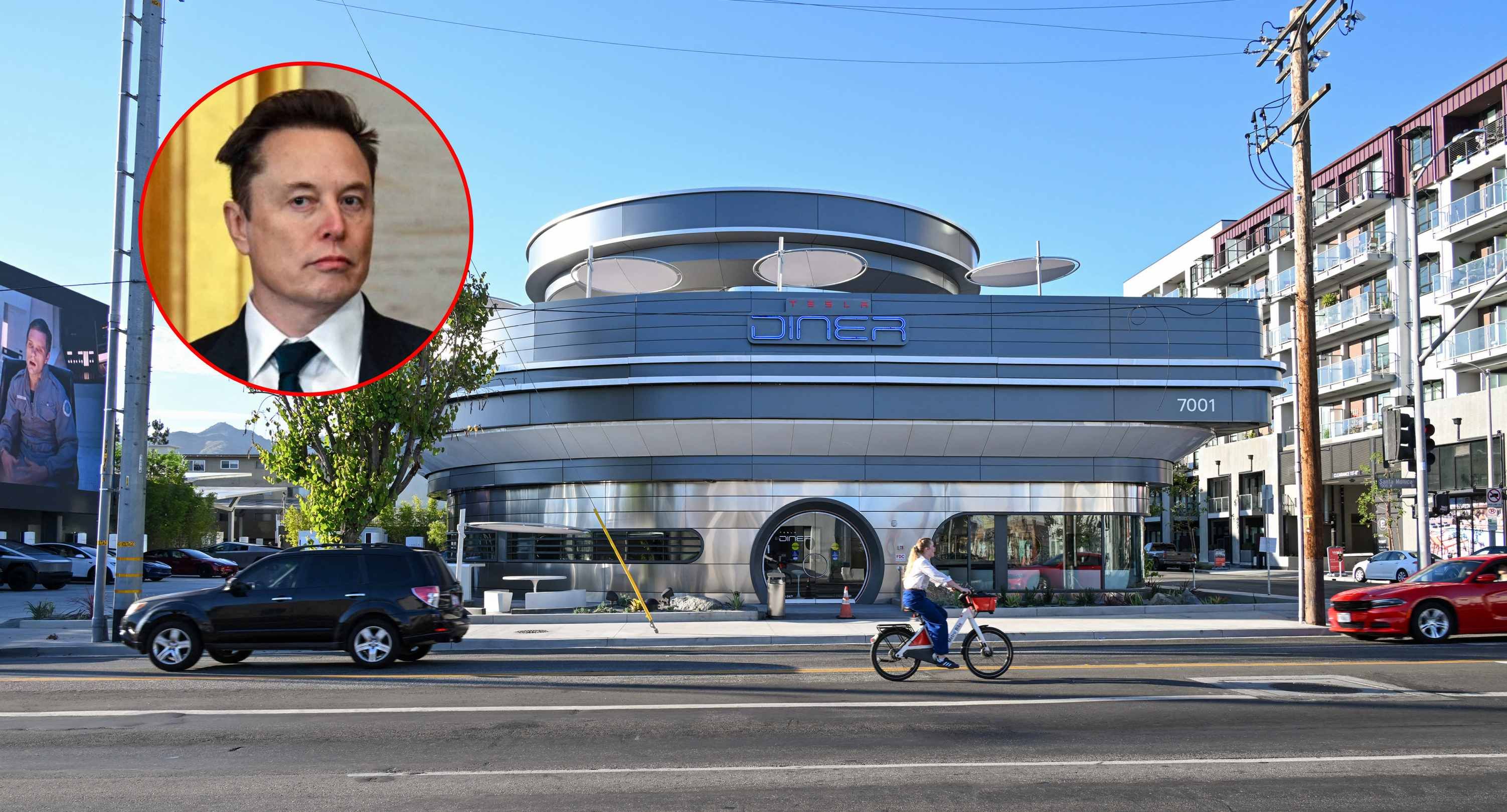 En Los Ángeles, Elon Musk tiene su restaurante Tesla Diner.