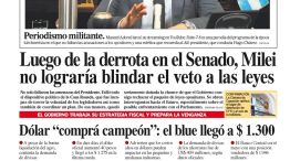 La tapa del Diario PERFIL del sábado 12 de julio de 2025