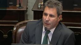Sergio Uñac, en el Senado.