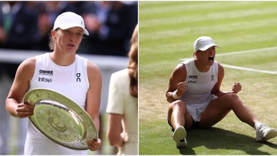 Iga Swiatek es la nueva reina de Inglaterra: aplastó a Anisimova y se proclamó campeona de Wimbledon