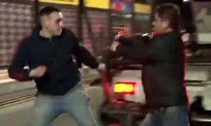 Pelea en avenida Juan B. Justo