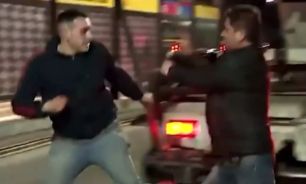 Pelea en avenida Juan B. Justo